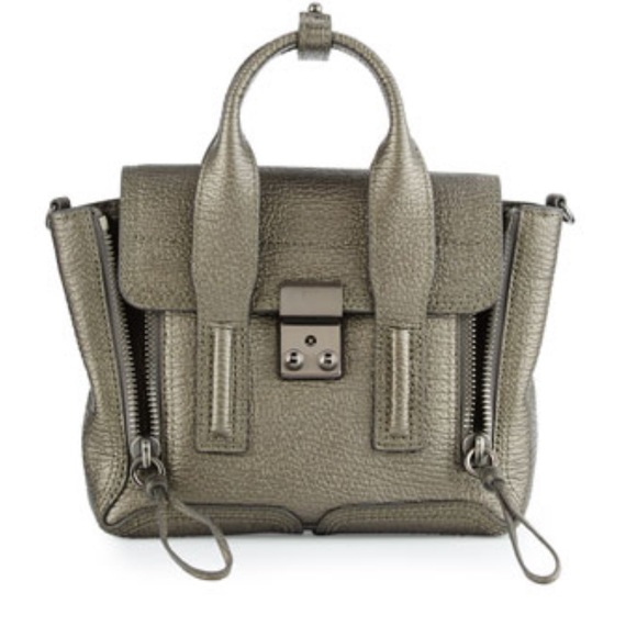 3.1 Phillip Lim Pashli Mini Satchel Bag Pewter - Picture 1 of 10